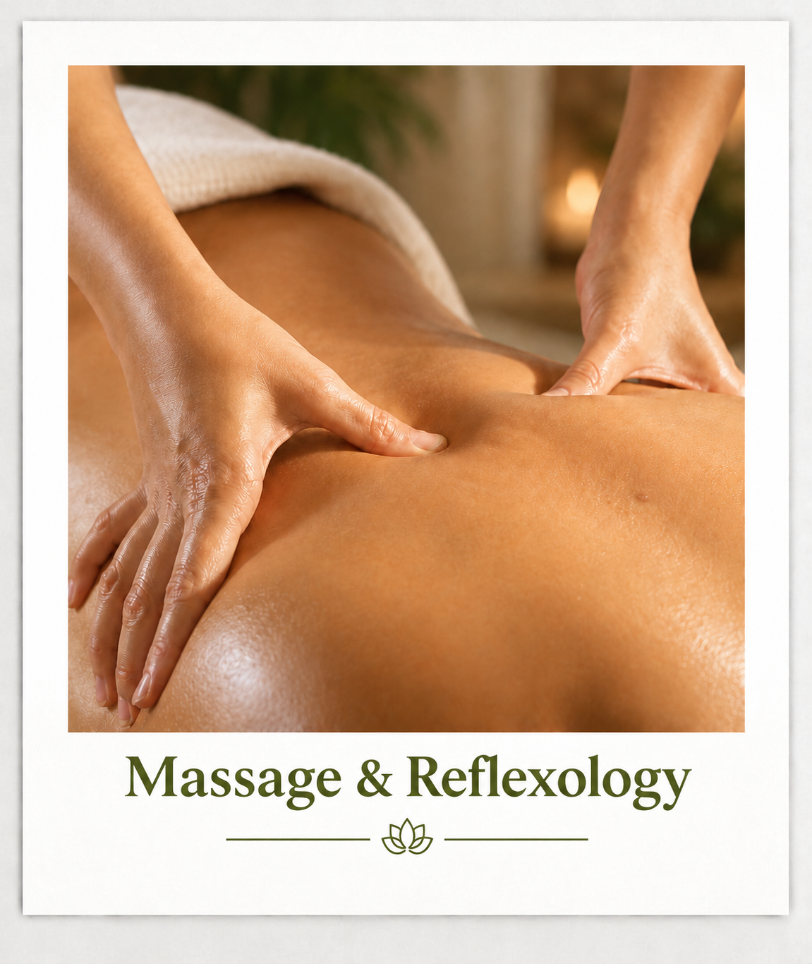 massage & reflexology spa poster